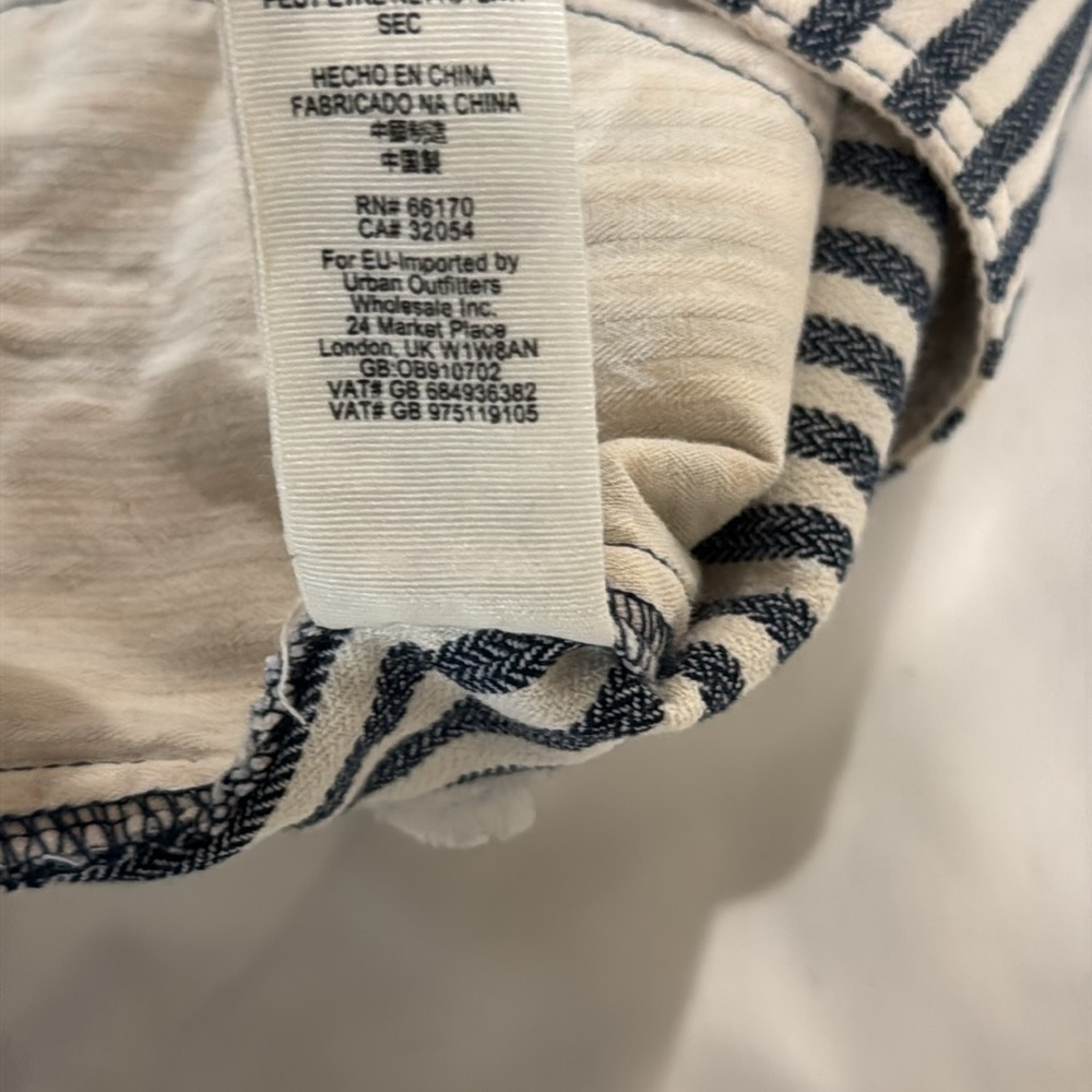Free People Frankie High Waist Stripe Straight Pants Regular Size 2 - Picture 6 of 7